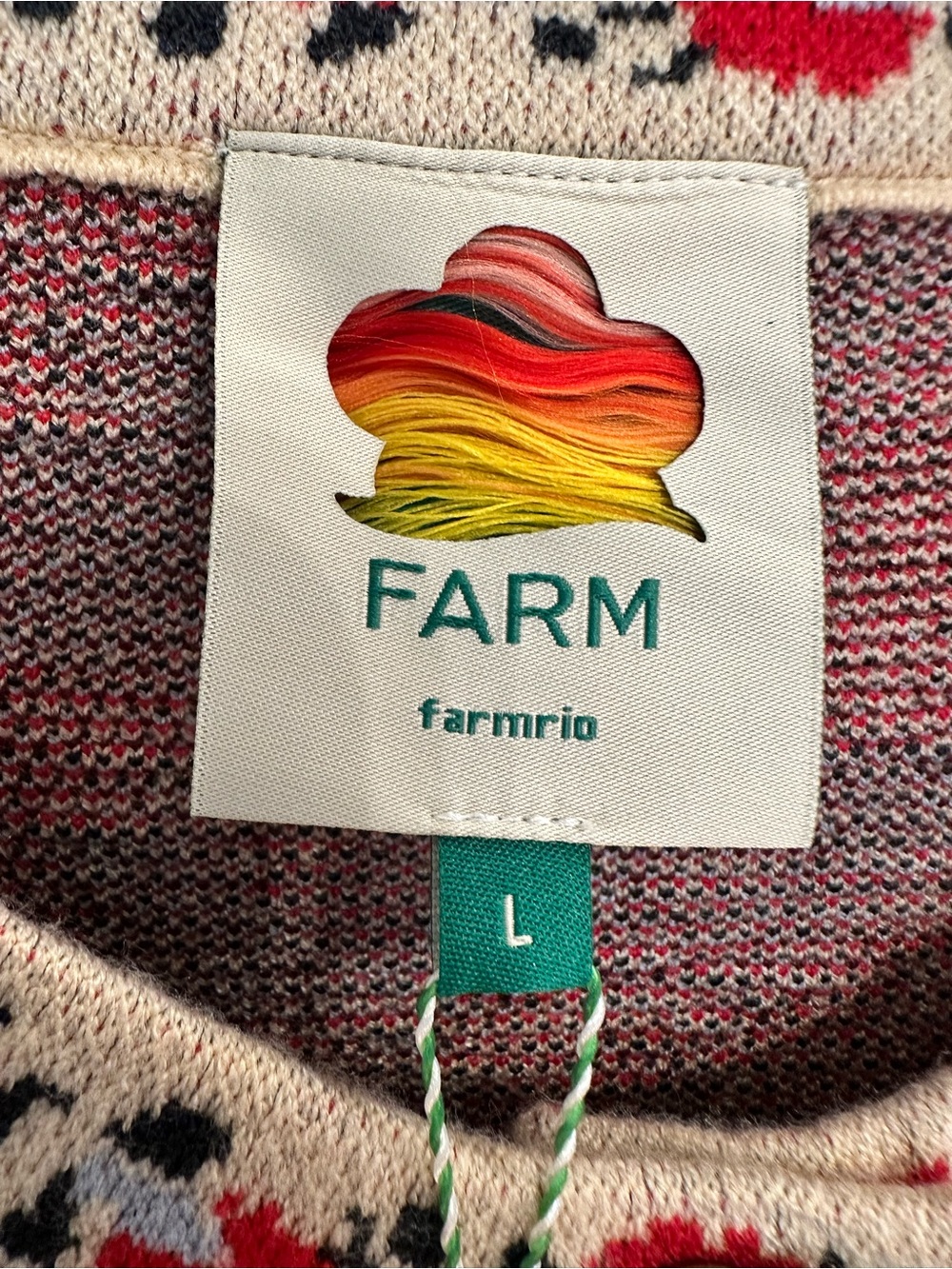 Farm Rio Francesca Jacquard Cardigan in Size L $248 - Picture 6 of 7
